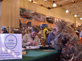 Jan 17th & 18th fly tying at Cabelas