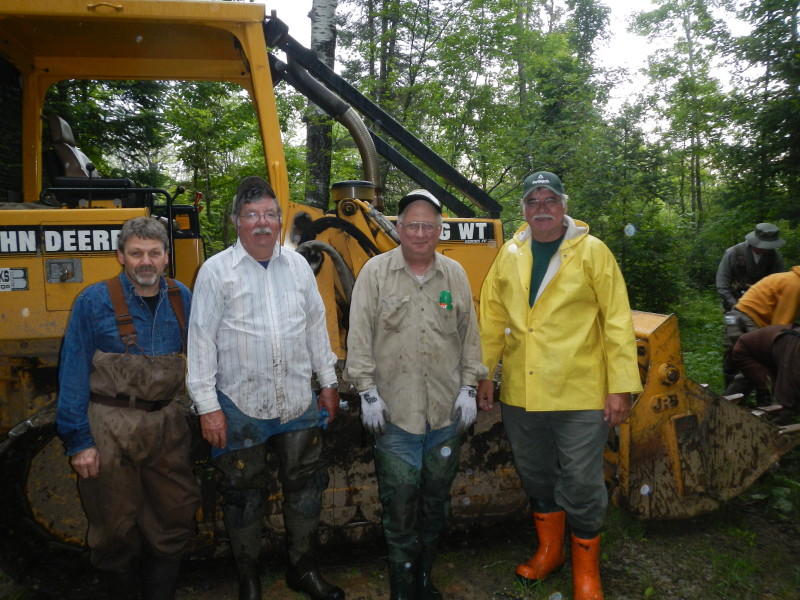 Jim VanderBranden, Bruce Duechert, Mitch Bent and Cliff Sebero: working on same site 30 years later.  THANK YOU FOR YOUR DEDICATION !