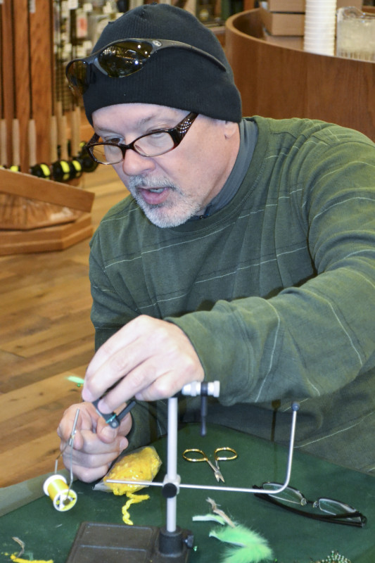 Mike Renish trying his hand at Packer fly
