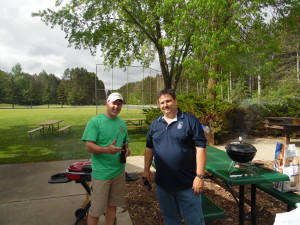 GBTU picnic grill crew of Mike Renish and Paul Kruse