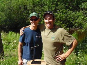 Dan Simmons and Adrian Meseberg at Pike River Camp (Cropped)