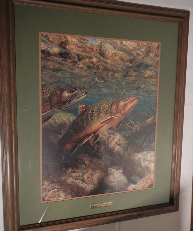 Brook trout painting looks great image