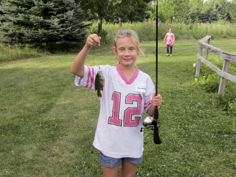 Very proud Rodgers backer with her Bluegill