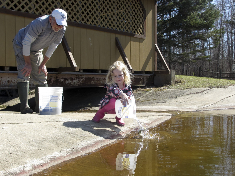 Stocking Haller Creek April 30th