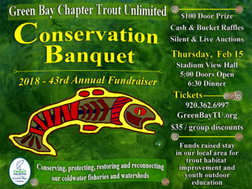 2018 Green Bay Trout Unlimited (GBTU) Banquet Poster